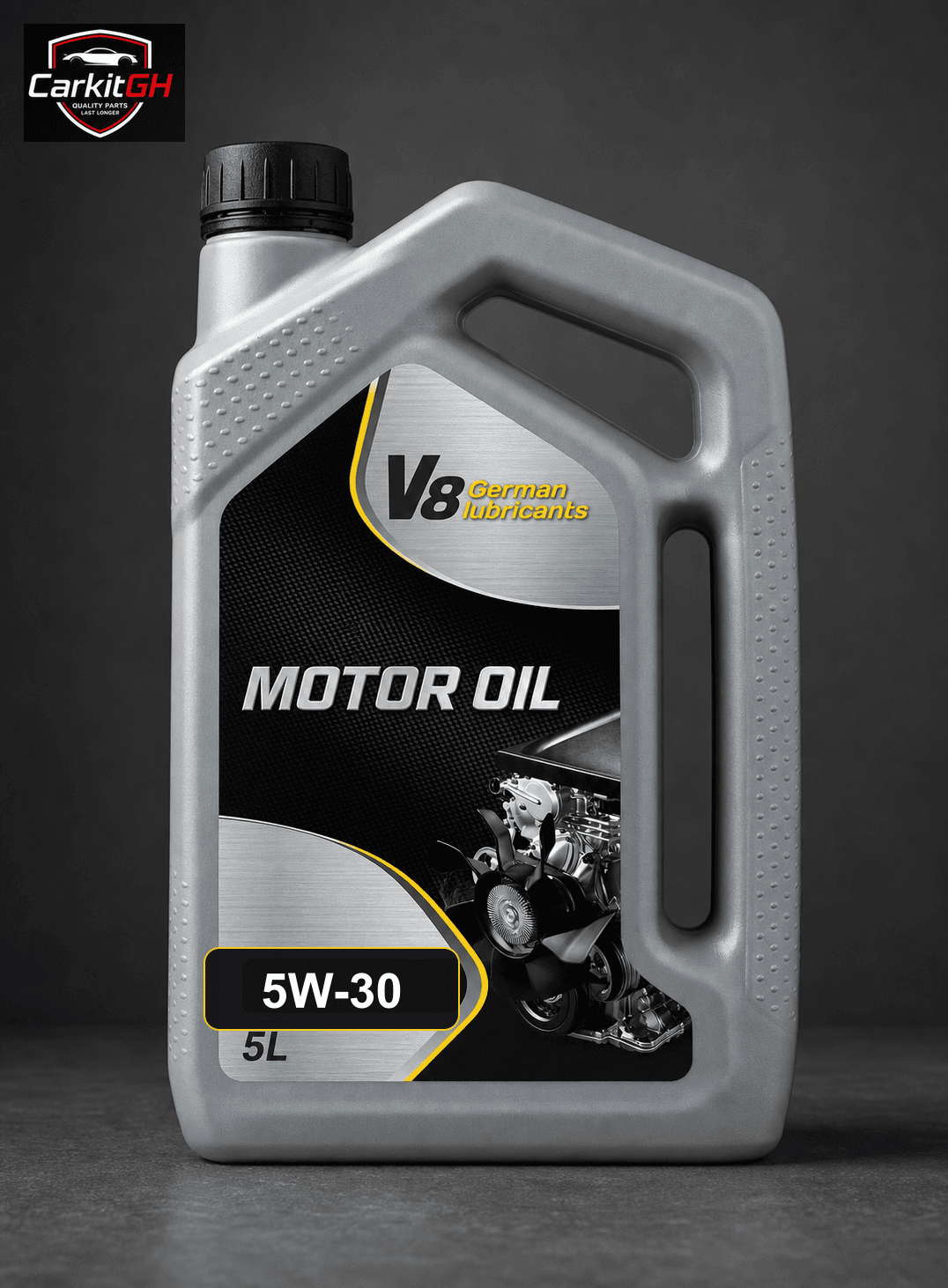 Reference photo for V8 German Lubricants 5W-30 Engine Oil 5L; CarKit will send photos of the actual available part before purchase